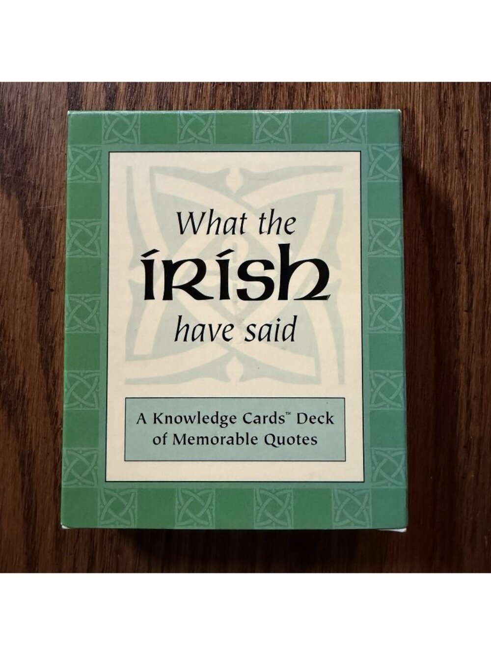 What the Irish Have Said Knowledge Cards ~ Smithsonian Pomegranate
